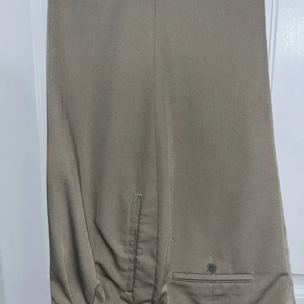 Mens Dress Pants Savane Light Tan Pleated Front With Pockets 40/30 Khaki Pants